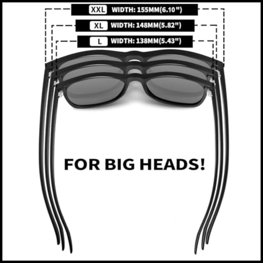 Polarized Rectangular Sunglasses with UV Protecti… - image 3